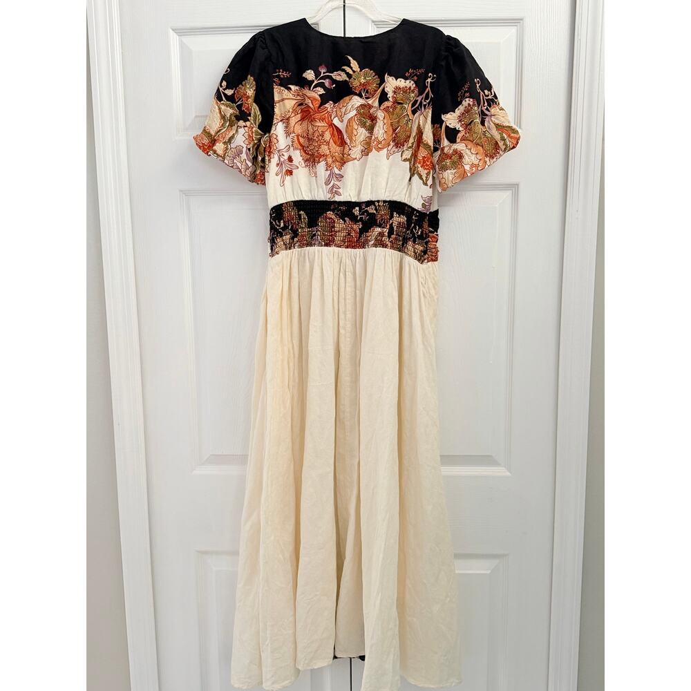 Anthropologie Katerina Floral Button-Front Dress Small - Picture 4 of 5